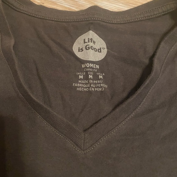 ‘Life is Good’ Classic Fit Half Full Women’s Tee - Picture 2 of 8